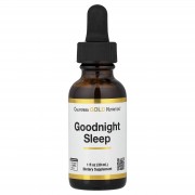 California Gold Nutrition, Goodnight Sleep зі свіжими насінням молочного вівса, звіробоєм, шлемником і травами пасифлори, 30 мл (1 рідк. унція)